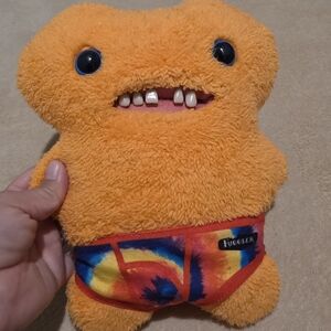 Fuggler Orange Stuffed Monster Toy